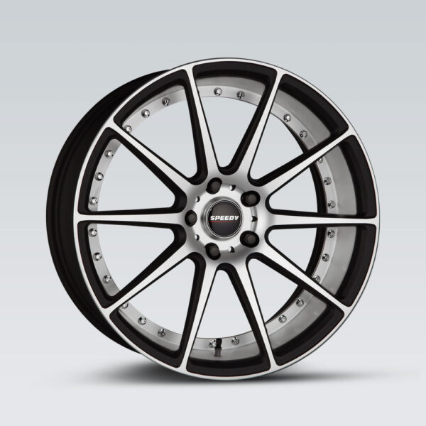 Tyres Discount Brisbane | Track | Black Suede | Satin Machined | Speedy Wheels